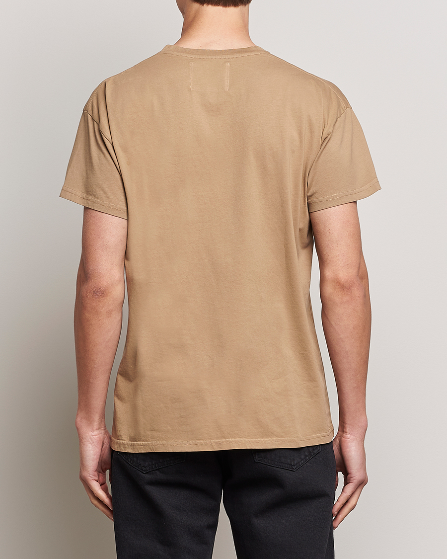 Herre | T-Shirts | Jeanerica | Marcel Crew Neck T-Shirt Dark Sand