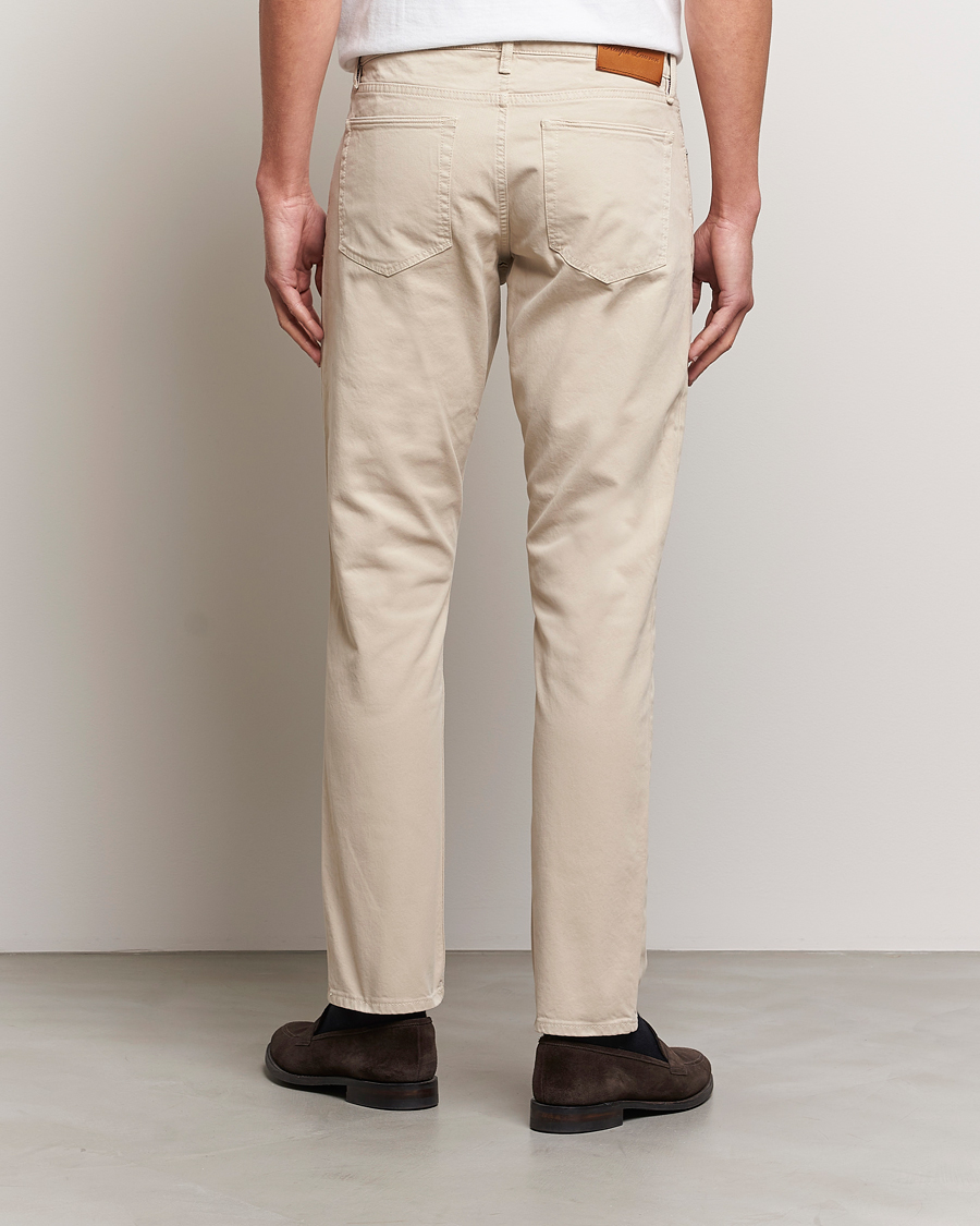Herre | Bukser | Ralph Lauren Purple Label | Slim Fit 5-Pocket Pants Sand