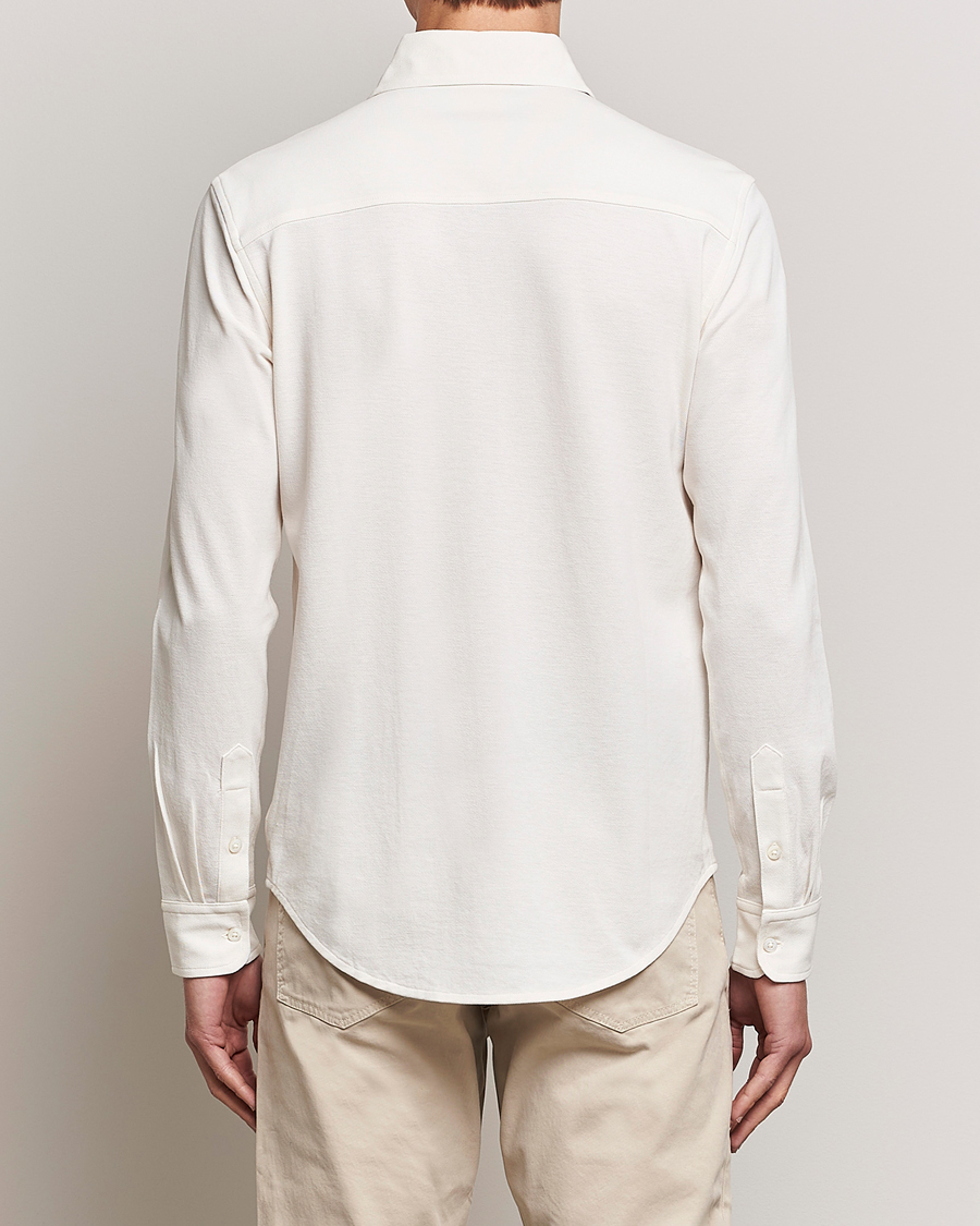 Herre | Skjorter | Ralph Lauren Purple Label | Washed Cotton Pique Shirt Cream