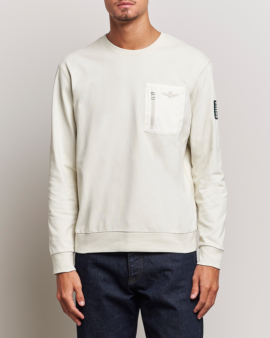 Herre | Trøjer | Aeronautica Militare | Felpa Cotton Pocket Sweatshirt Ice Palace