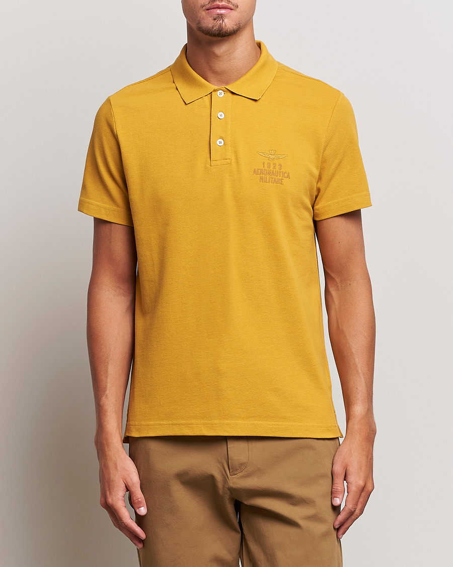 Herre | Kortærmede polotrøjer | Aeronautica Militare | PO1705 Polo Yellow