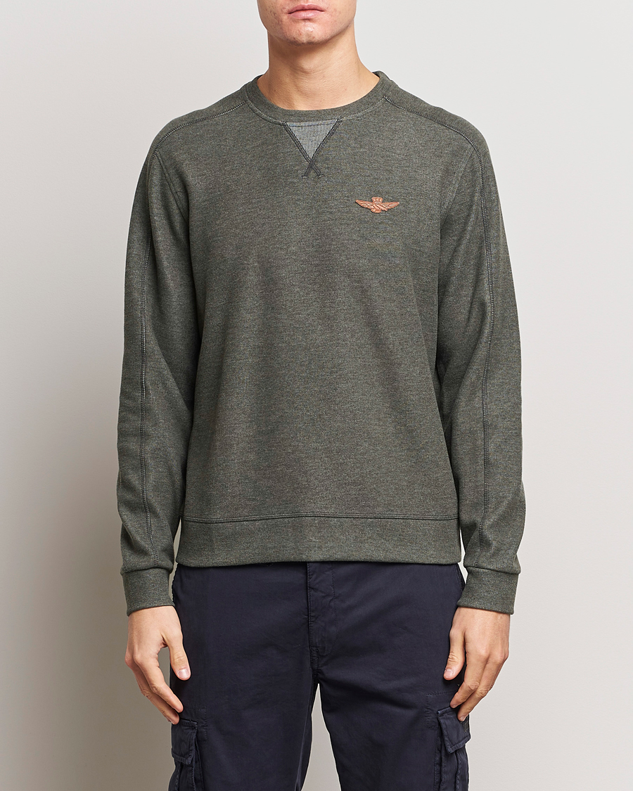 Herre | Trøjer | Aeronautica Militare | Felpa Cotton Sweatshirt Olive Green
