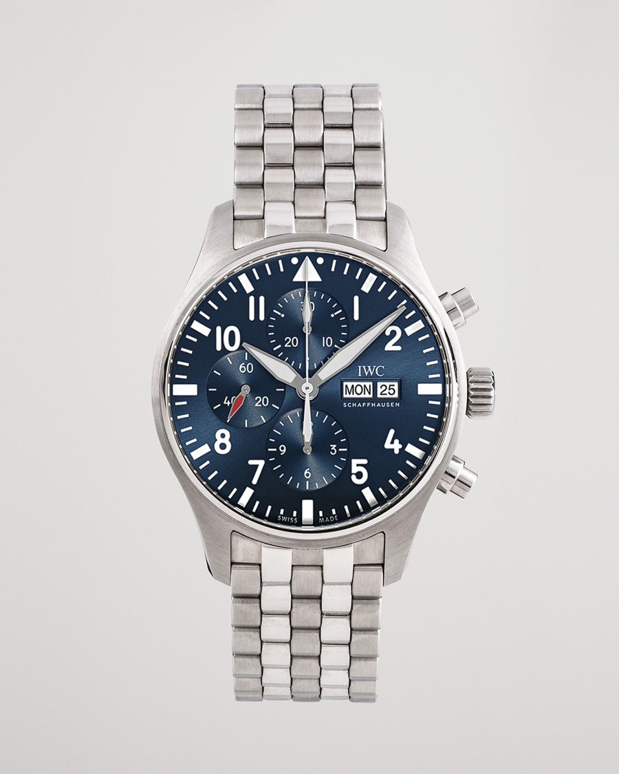Herre | IWC Pre-Owned Le petit Steel IW3777-17 Blue | IWC Pre-Owned | Le petit Steel IW3777-17 Blue