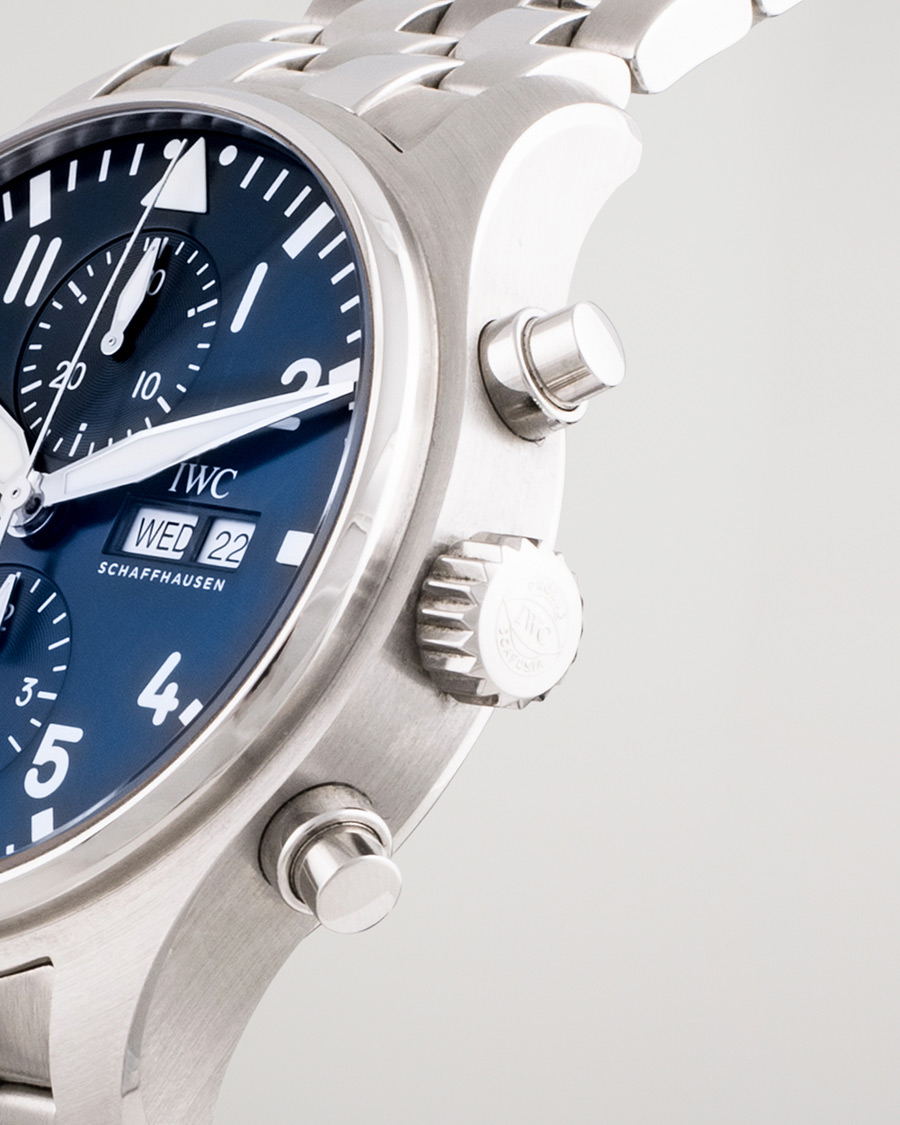Herre | IWC Pre-Owned Le petit Steel IW3777-17 Blue | IWC Pre-Owned | Le petit Steel IW3777-17 Blue