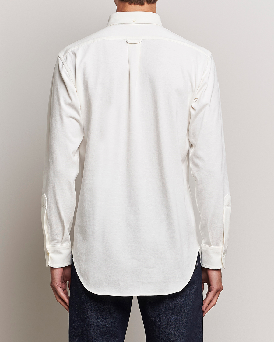 Herre | Skjorter | Kamakura Shirts | Vintage Ivy Knit Popover Shirt Off White