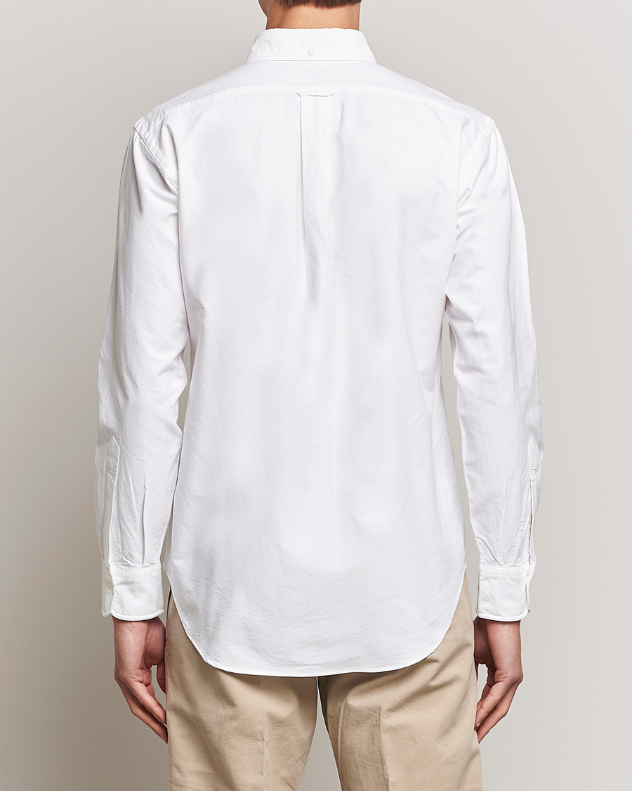 Herre | Skjorter | Kamakura Shirts | Vintage Ivy Oxford Button Down Shirt White