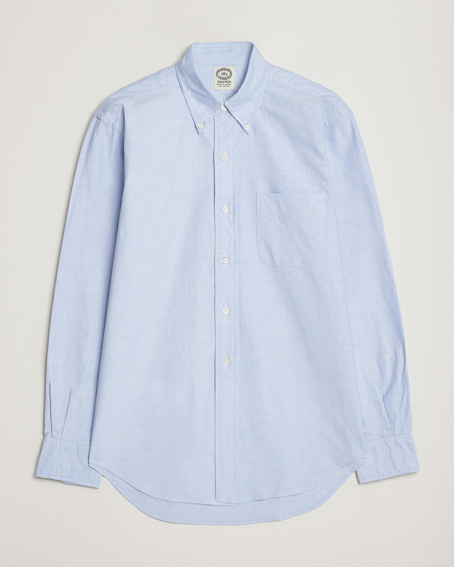 Herre | Skjorter | Kamakura Shirts | Vintage Ivy Oxford Button Down Shirt Light Blue