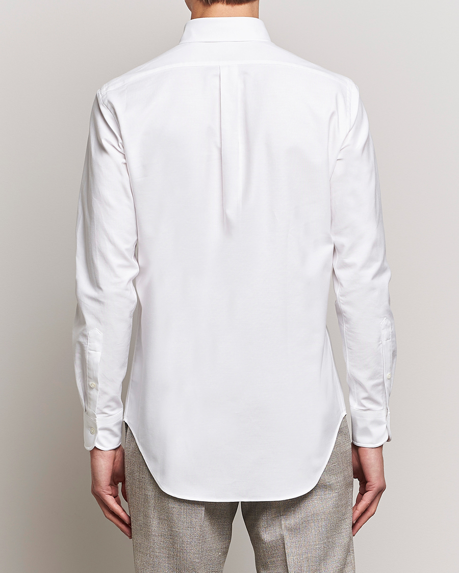 Herre | Skjorter | Kamakura Shirts | Slim Fit Oxford BD Shirt White