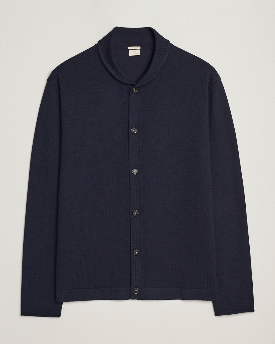 Herre | Trøjer | Massimo Alba | Shawl Collar Cardigan Navy