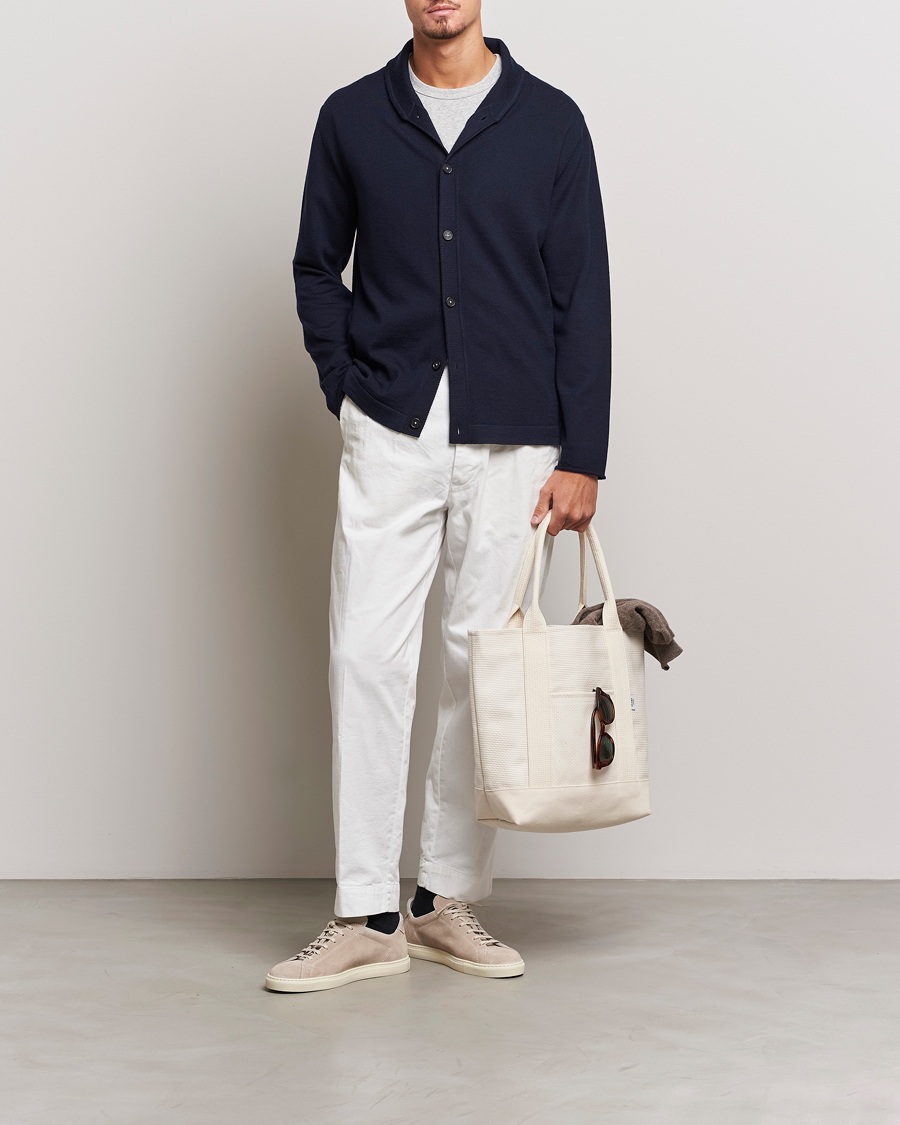 Herre | Trøjer | Massimo Alba | Shawl Collar Cardigan Navy