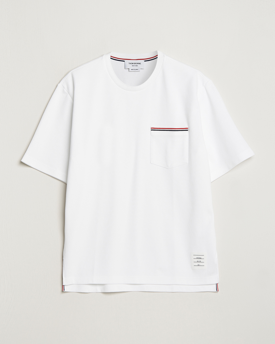 Herre | T-Shirts | Thom Browne | Short Sleeve Pocket T-Shirt White