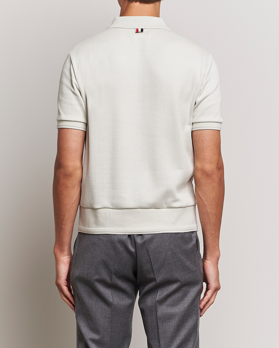 Herre | Polotrøjer | Thom Browne | Short Sleeve Knitted Polo Natural White