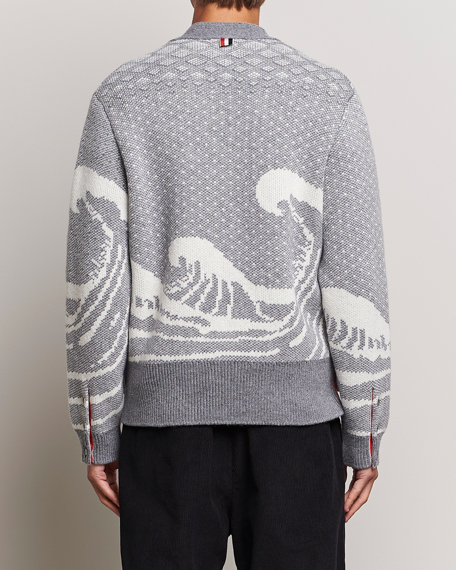 Herre | Trøjer | Thom Browne | Fair Isle Jacquard Cardigan Grey