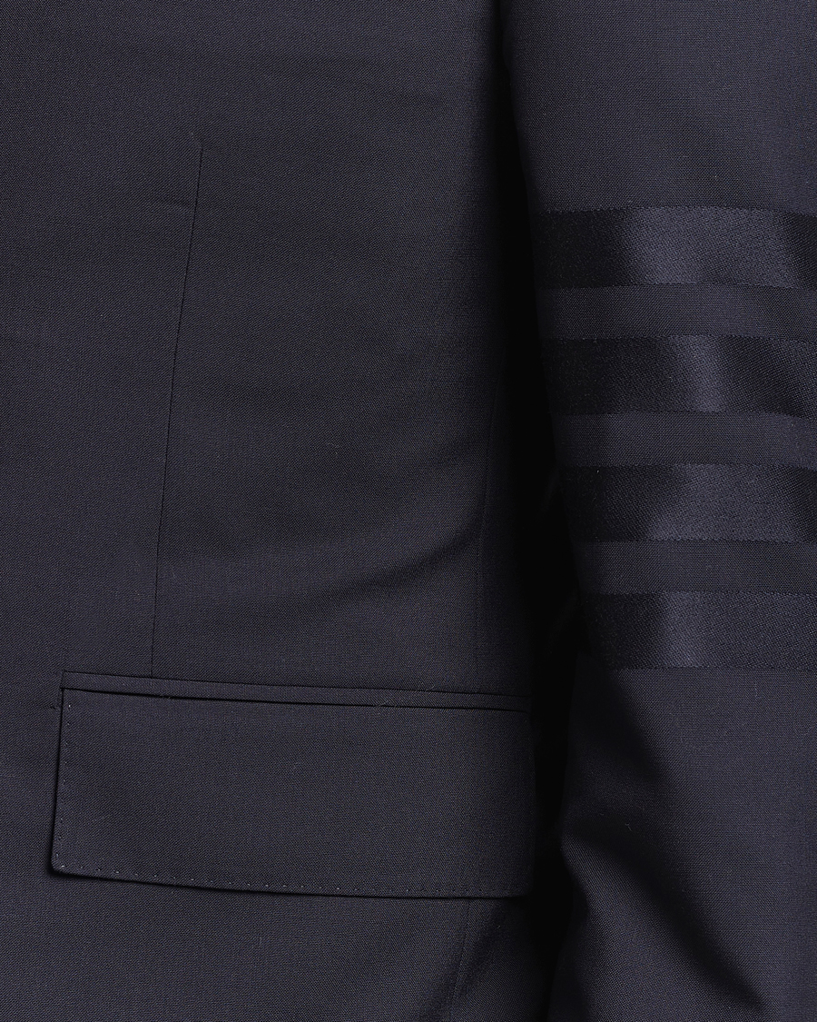 Herre | Blazere & jakker | Thom Browne | Tonal 4 Bar Wool Blazer Navy
