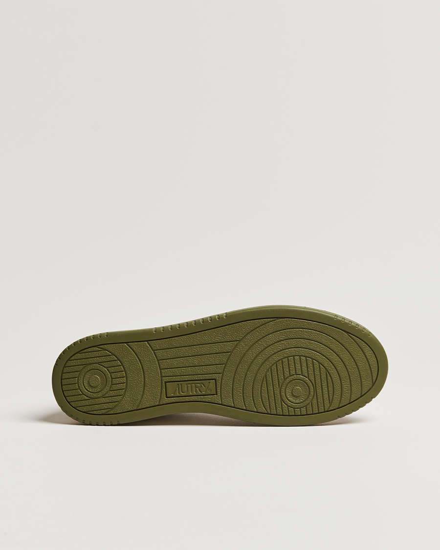 Herre | Autry Medalist Low Bicolor Leather Sneaker Military Olive | Autry | Medalist Low Bicolor Leather Sneaker Military Olive