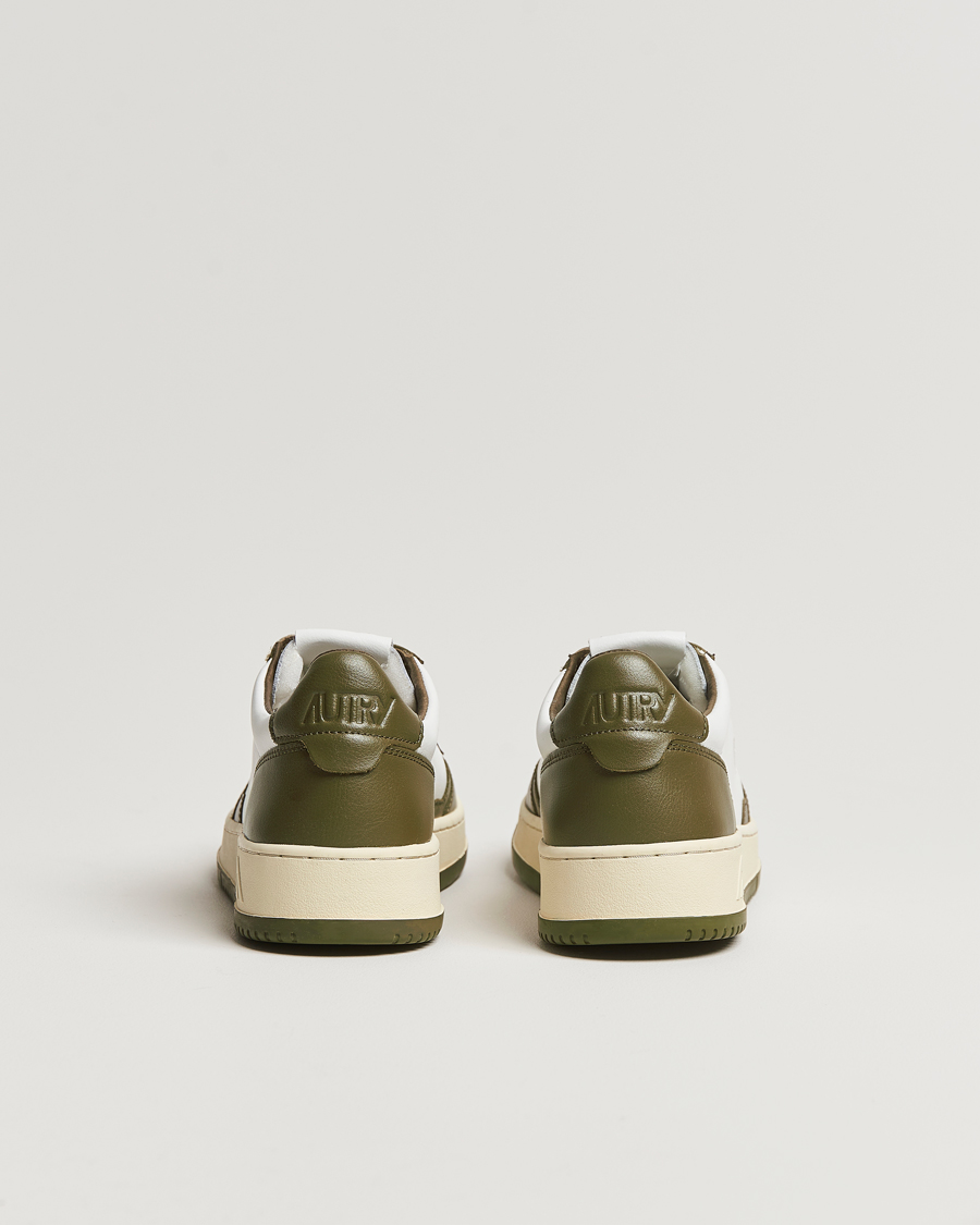 Herre | Autry Medalist Low Bicolor Leather Sneaker Military Olive | Autry | Medalist Low Bicolor Leather Sneaker Military Olive