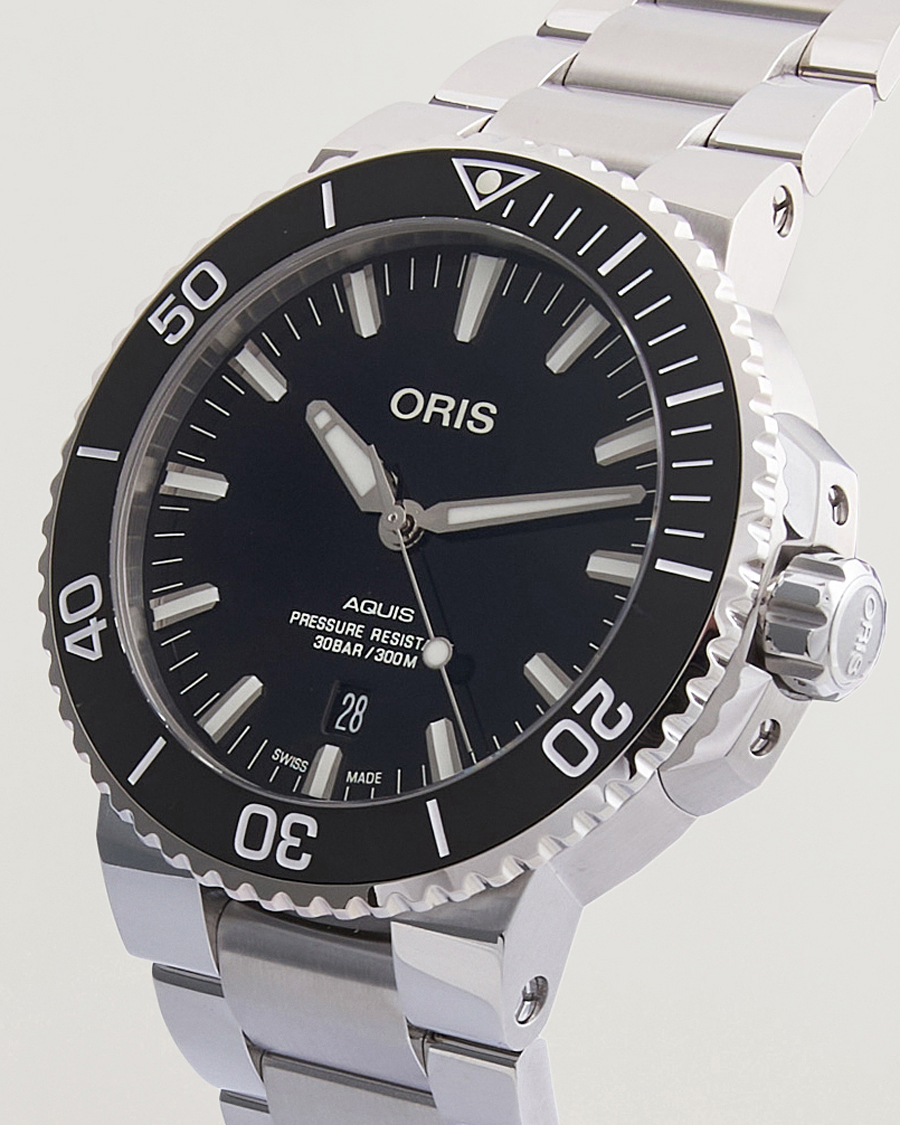 Herre | Oris Aquis Date 43,5mm Polished Black | Oris | Aquis Date 43,5mm Polished Black