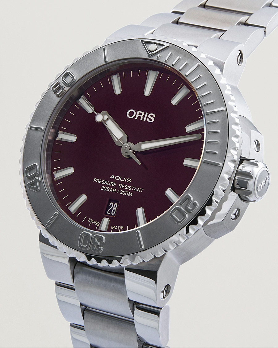 Herre | Oris Aquis Date 41,5mm Cherry | Oris | Aquis Date 41,5mm Cherry