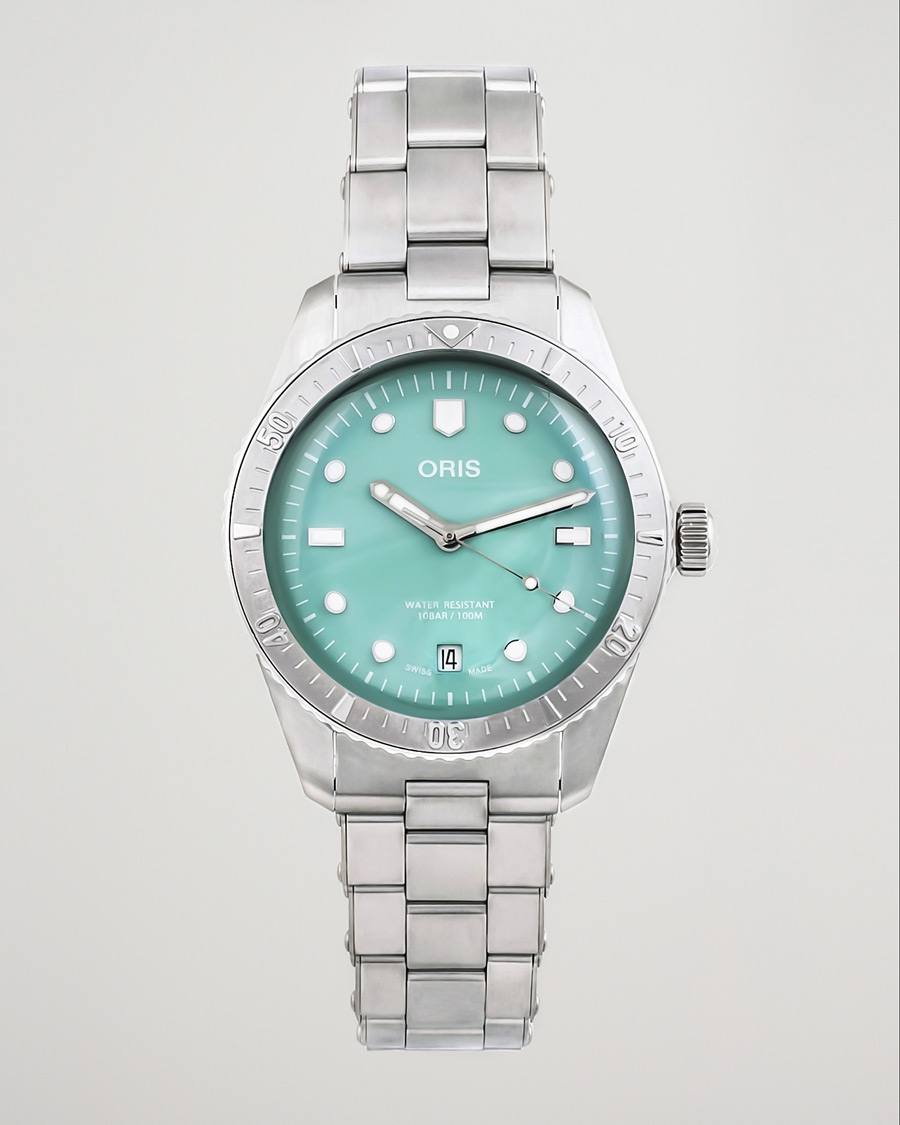 Herre | Oris Divers Sixty-Five 38,5mm Cotton Candy Light Green | Oris | Divers Sixty-Five 38,5mm Cotton Candy Light Green
