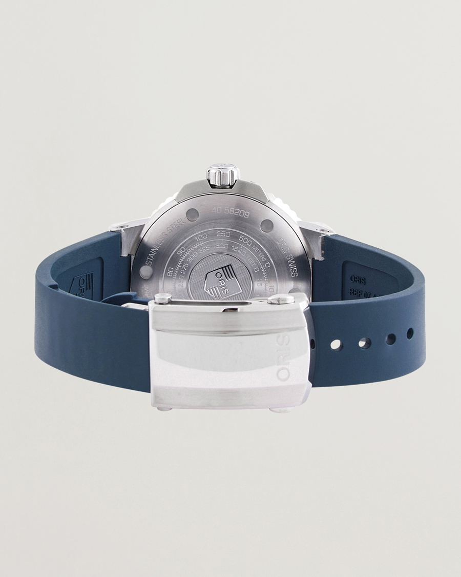 Herre | Oris Aquis Small Second 45,5mm Rubber Bracelet Blue | Oris | Aquis Small Second 45,5mm Rubber Bracelet Blue