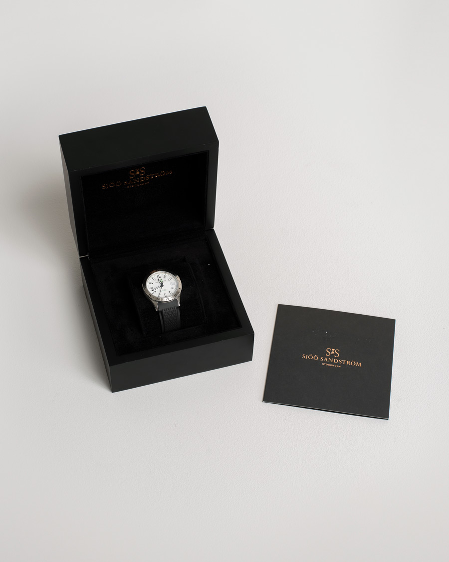 Herre | Sjöö Sandström Pre-Owned Royal Steel Worldtimer 36mm SS-1836-WT | Sjöö Sandström Pre-Owned | Royal Steel Worldtimer 36mm SS-1836-WT