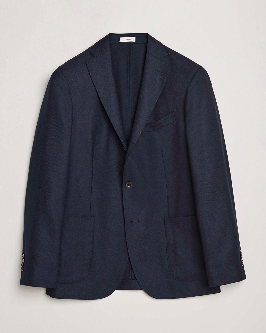 Herre | Blazere & jakker | Boglioli | K Jacket Wool Hopsack Blazer Navy