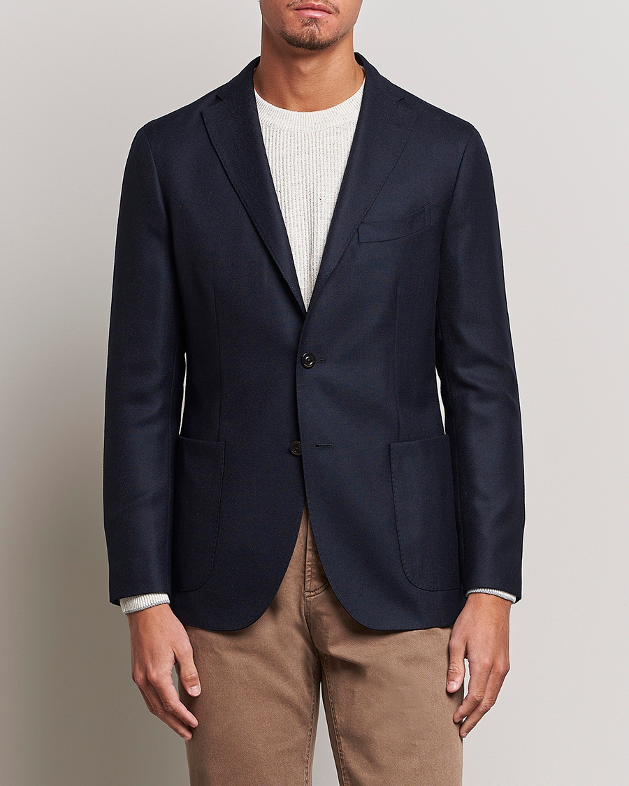 Herre | Blazere & jakker | Boglioli | K Jacket Wool Hopsack Blazer Navy