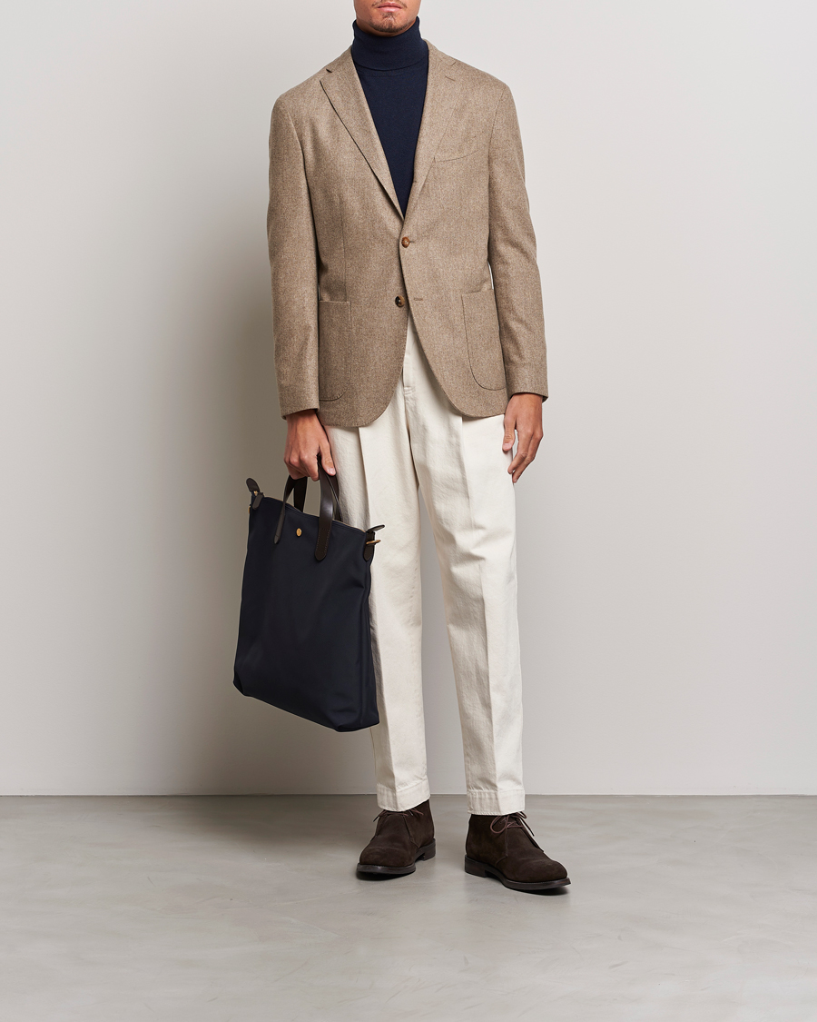 Herre | Blazere & jakker | Boglioli | K Jacket Washed Flannel Blazer Beige