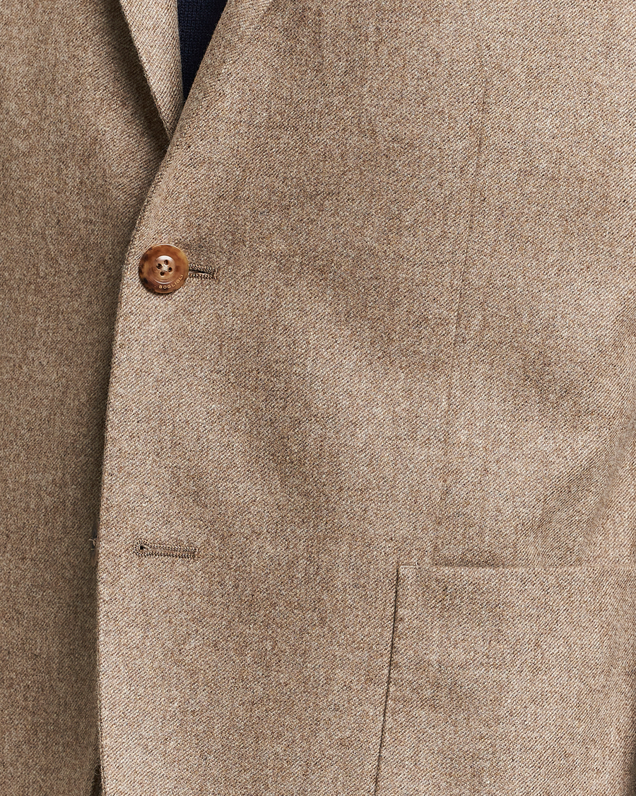 Herre | Blazere & jakker | Boglioli | K Jacket Washed Flannel Blazer Beige