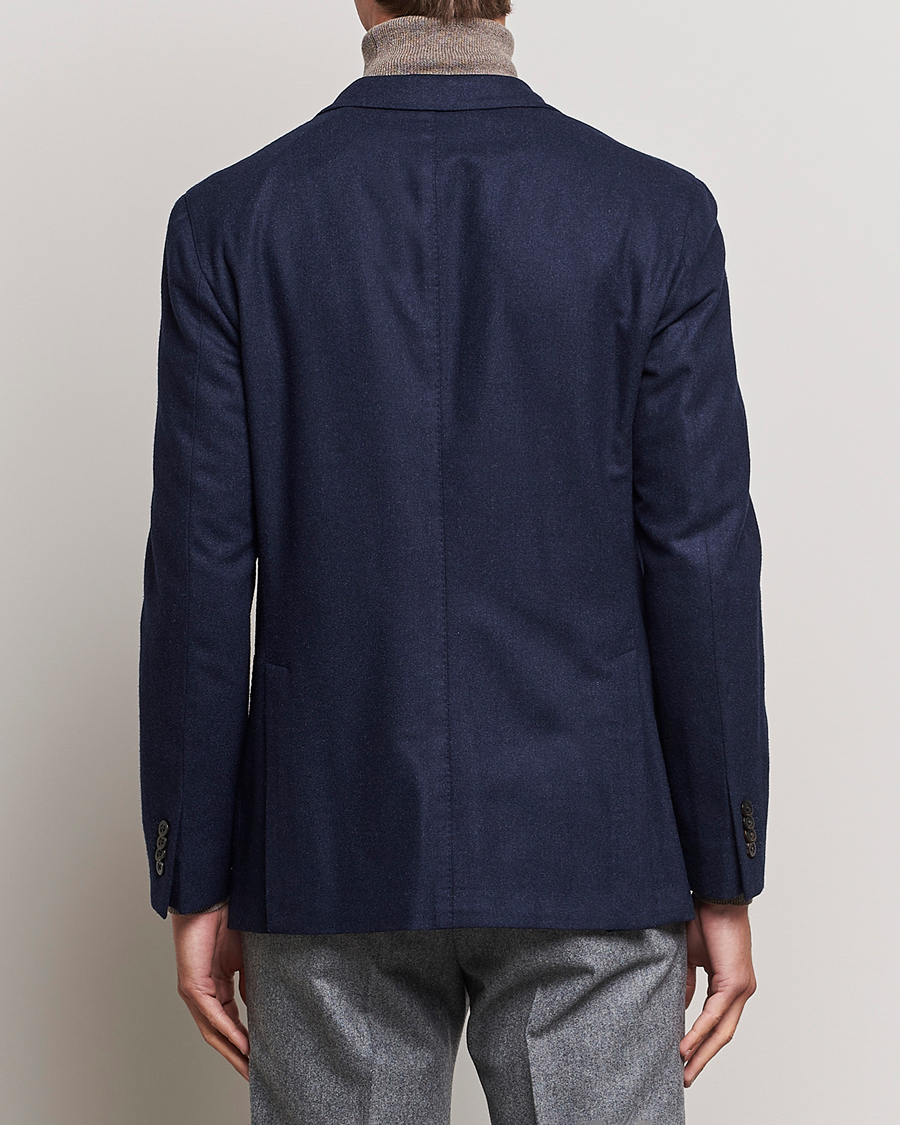 Herre | Blazere & jakker | Boglioli | K Jacket Washed Flannel Blazer Navy