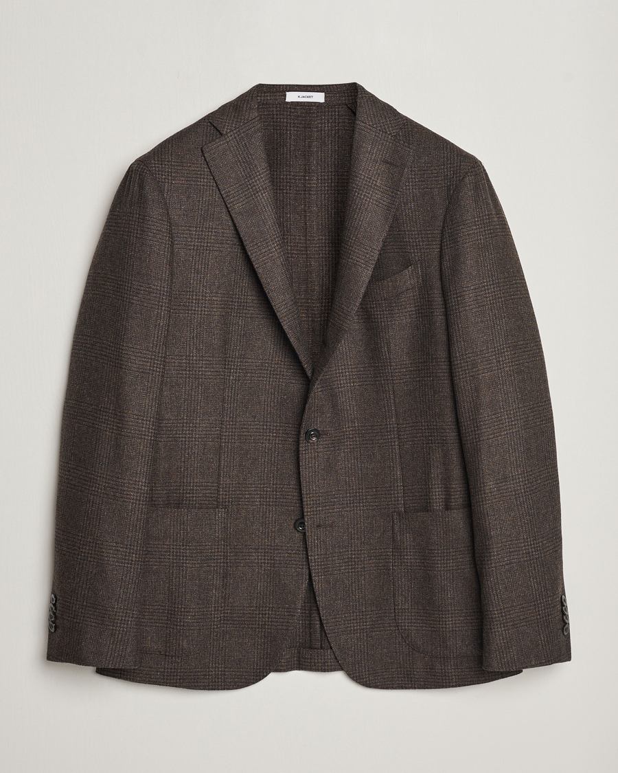 Herre | Blazere & jakker | Boglioli | K Jacket Prince Of Wales Blazer Dark Brown