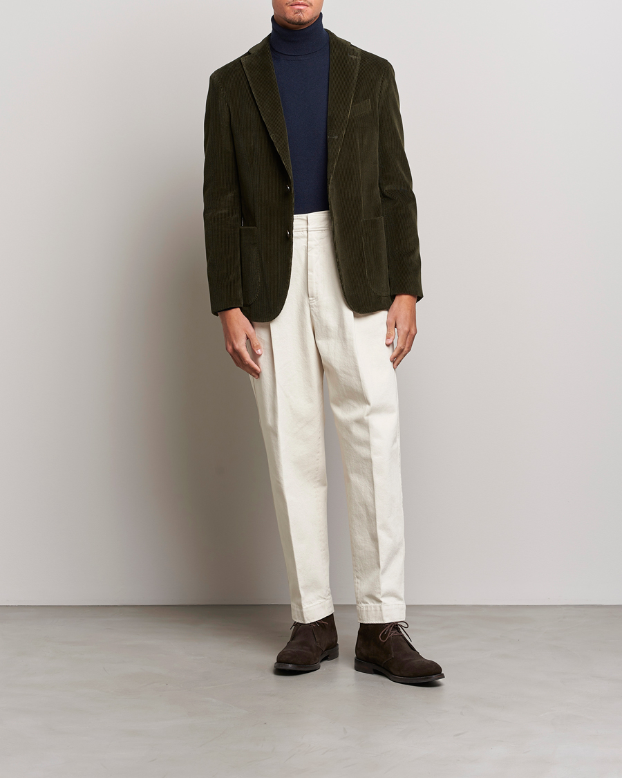 Herre | Blazere & jakker | Boglioli | K Jacket Corduroy Blazer Dark Green