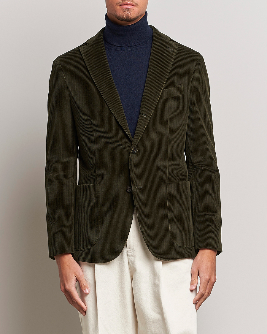 Herre | Blazere & jakker | Boglioli | K Jacket Corduroy Blazer Dark Green