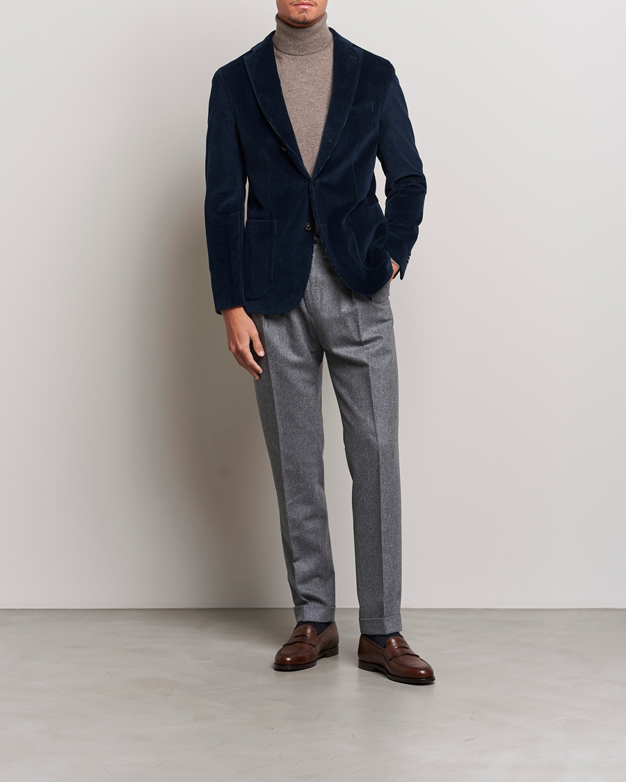 Herre | Blazere & jakker | Boglioli | K Jacket Corduroy Blazer Navy