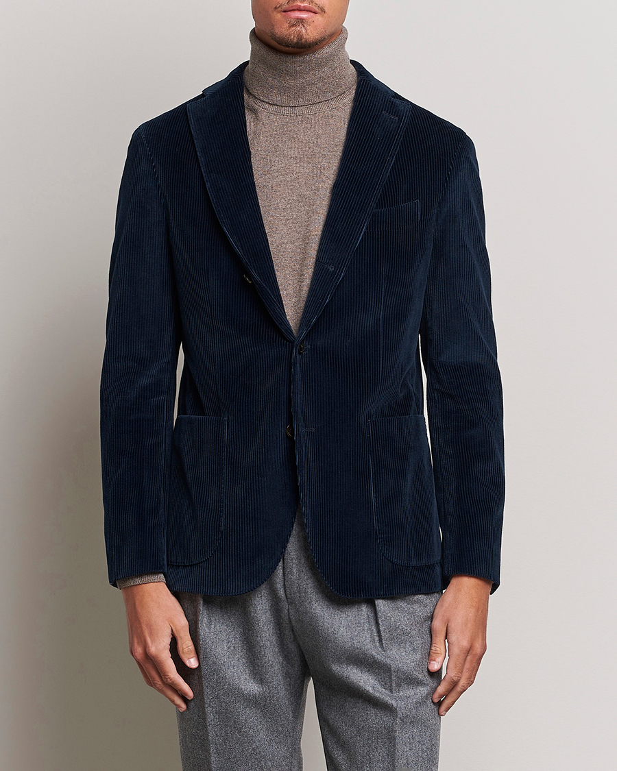 Herre | Blazere & jakker | Boglioli | K Jacket Corduroy Blazer Navy