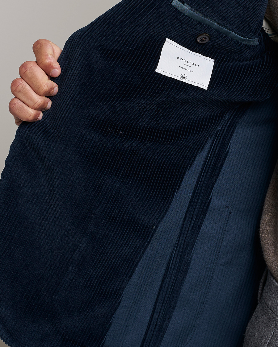 Herre | Blazere & jakker | Boglioli | K Jacket Corduroy Blazer Navy