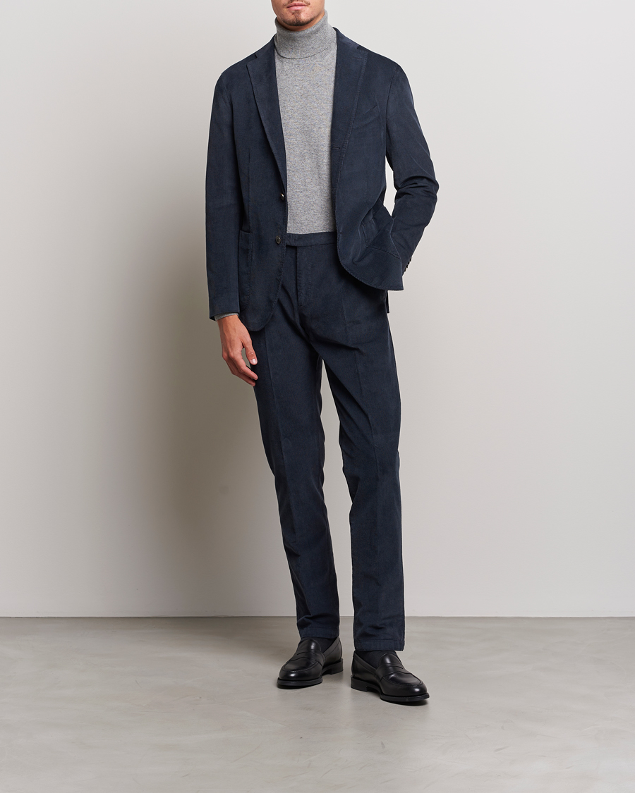 Herre | Jakkesæt | Boglioli | K Jacket Baby Corduroy Suit Navy