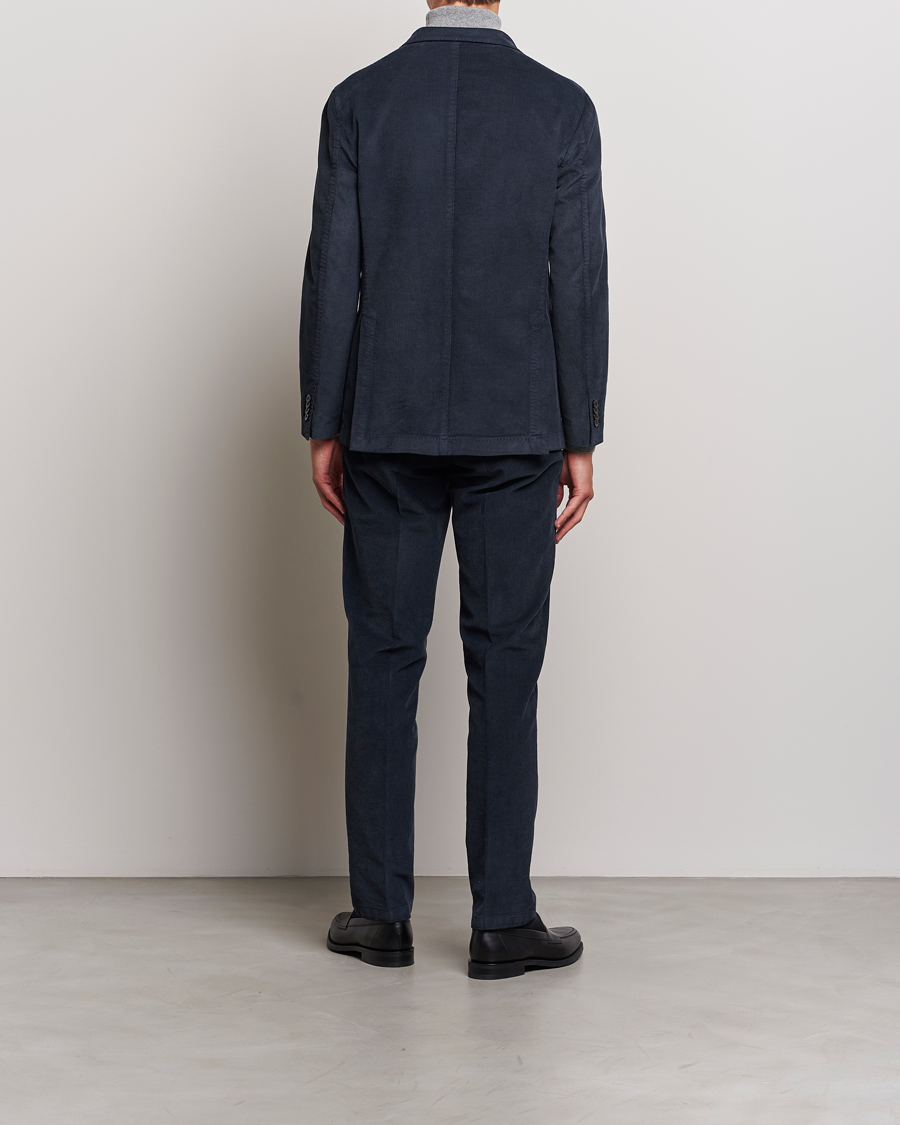 Herre | Jakkesæt | Boglioli | K Jacket Baby Corduroy Suit Navy
