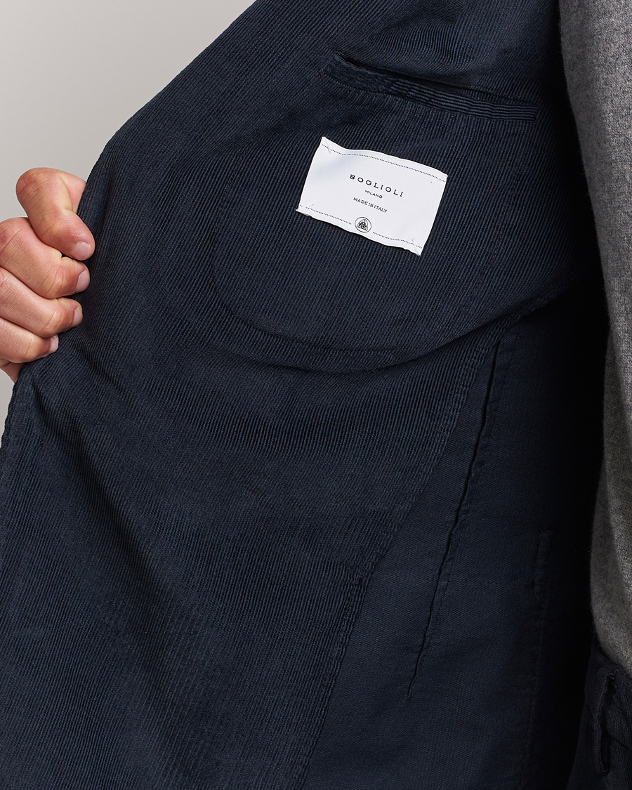 Herre | Jakkesæt | Boglioli | K Jacket Baby Corduroy Suit Navy