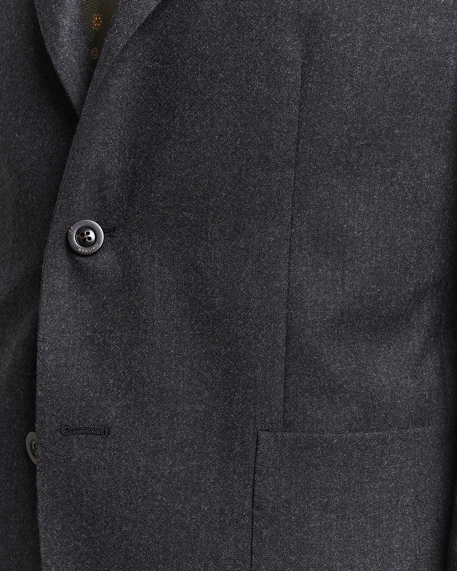 Herre | Jakkesæt | Boglioli | K Jacket Light Flannel Suit Dark Grey