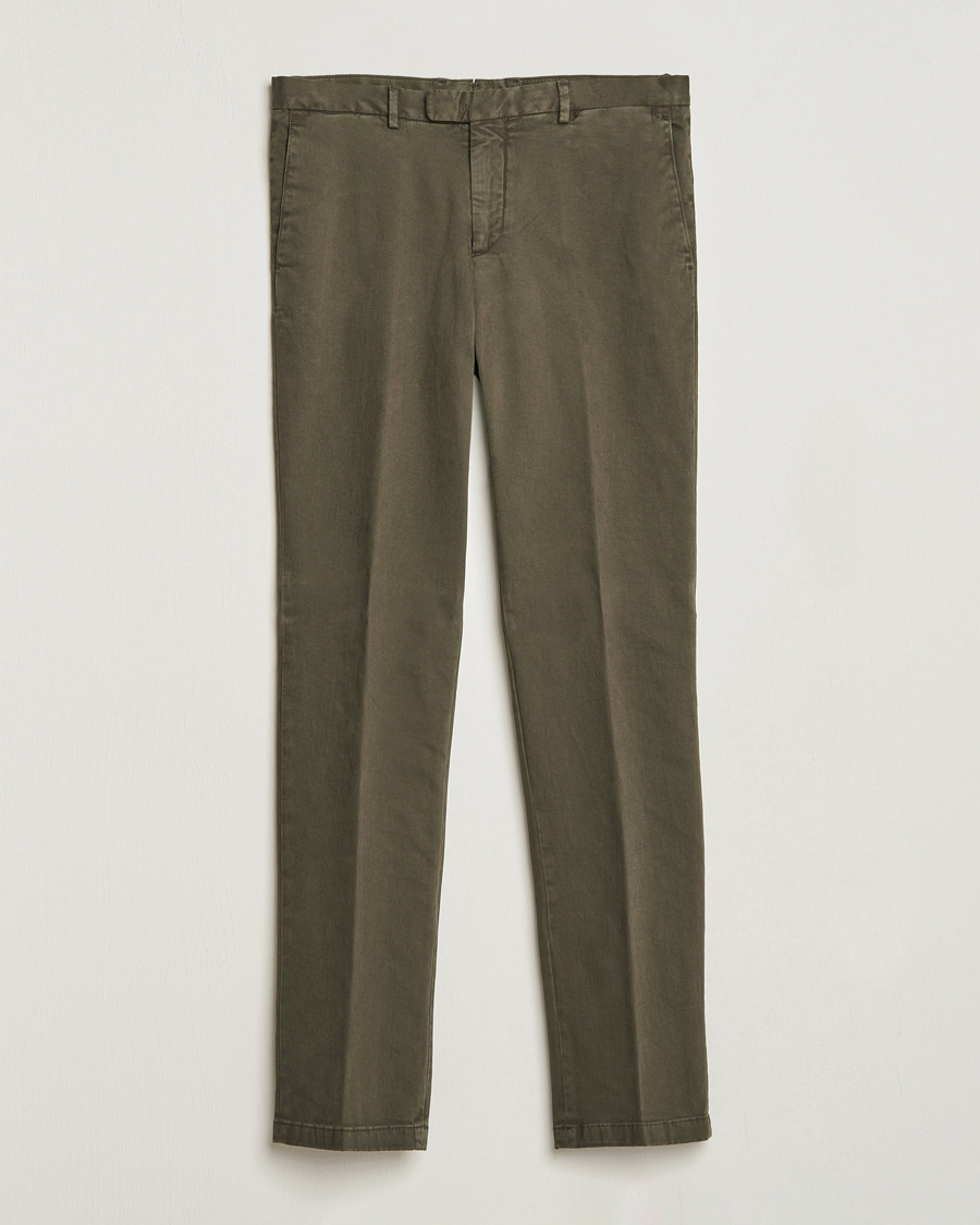 Herre | Bukser | Boglioli | Cotton Twill Trousers Brown