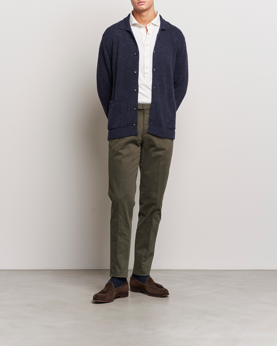 Herre | Bukser | Boglioli | Cotton Twill Trousers Brown