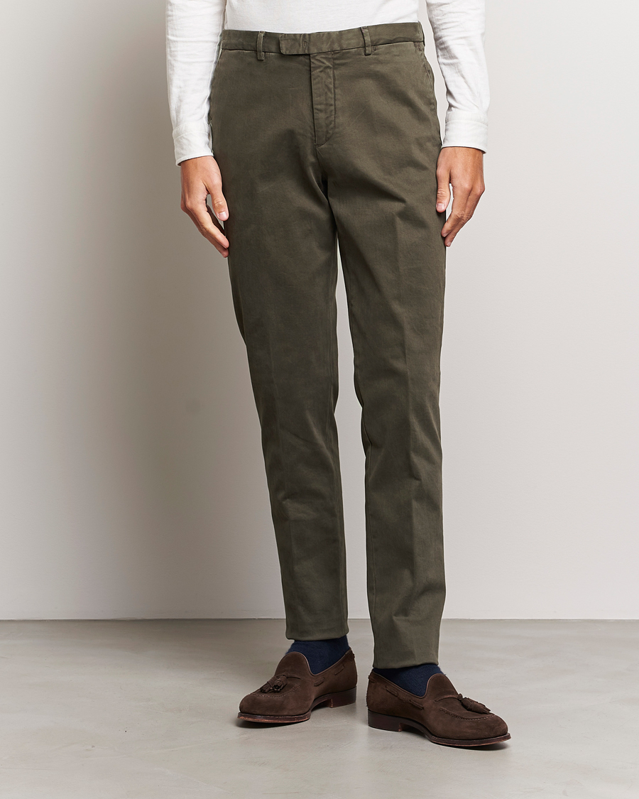 Herre | Bukser | Boglioli | Cotton Twill Trousers Brown