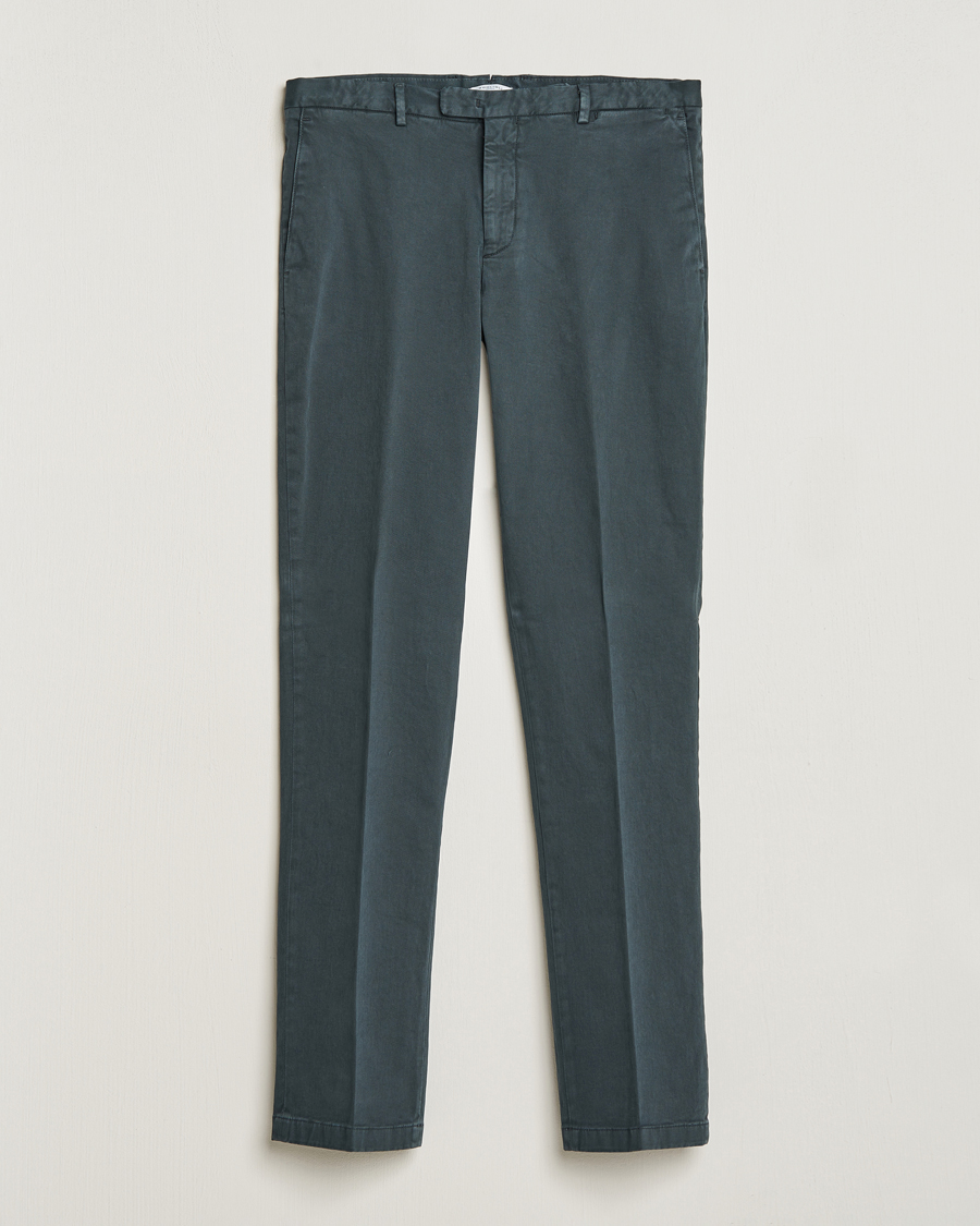 Herre | Bukser | Boglioli | Cotton Twill Trousers Navy