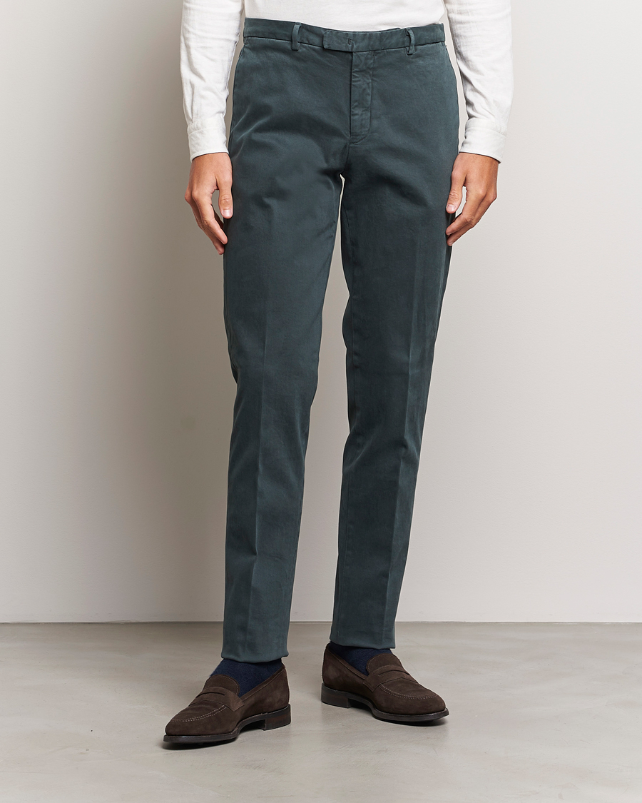 Herre | Bukser | Boglioli | Cotton Twill Trousers Navy