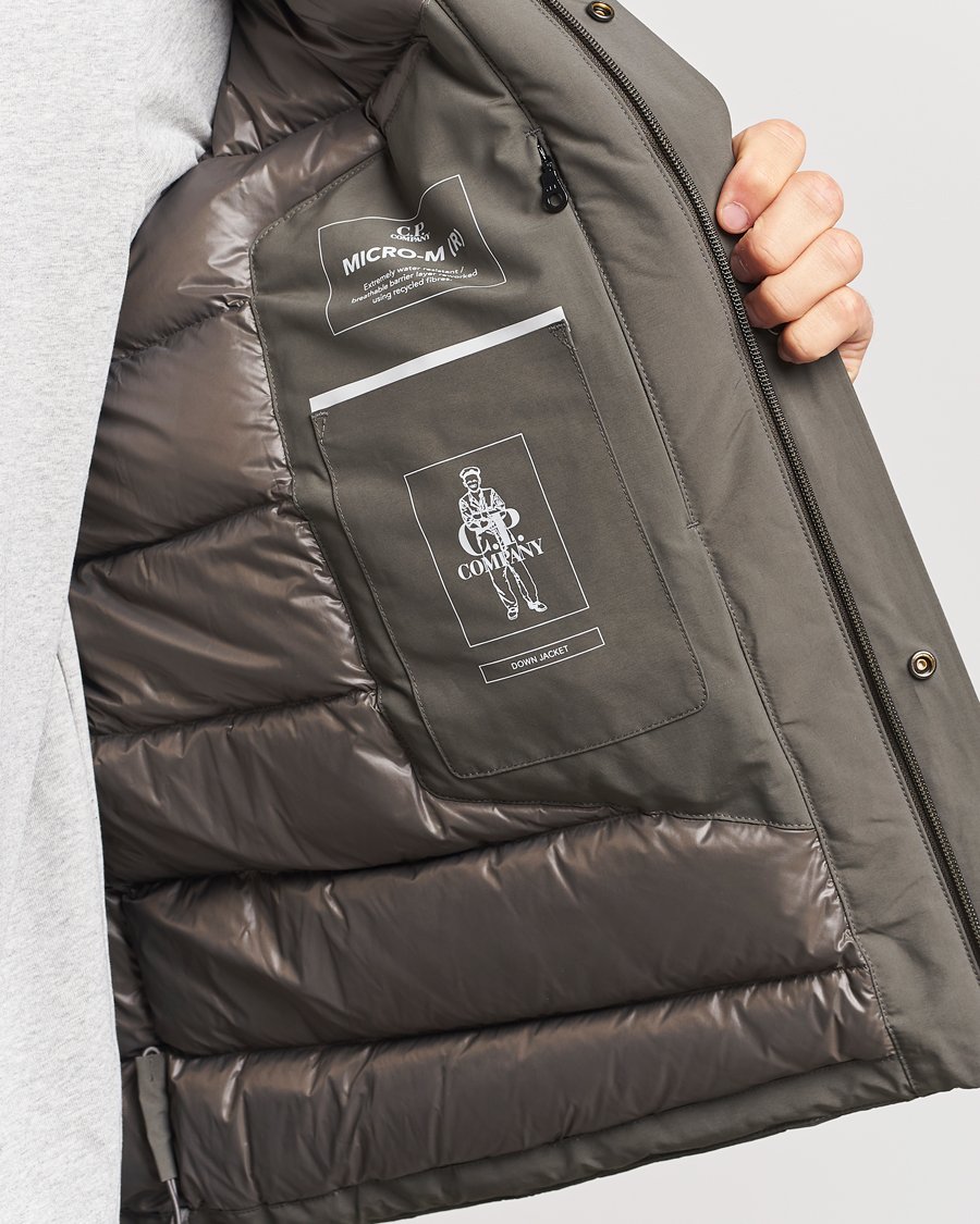 Herre | Jakker | C.P. Company | Micro M Re-Cycled Padded Field Jacket Olive