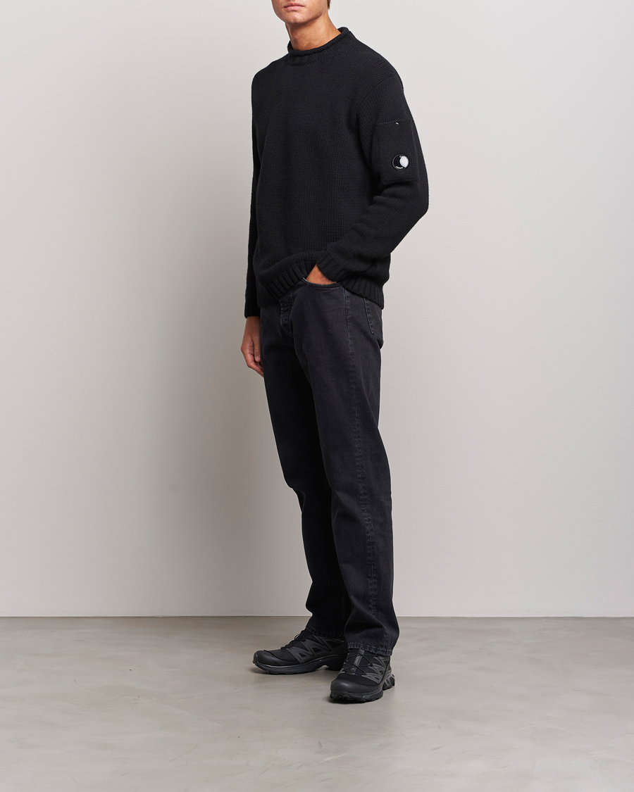 Herre | Trøjer | C.P. Company | Knitted Lambswool Turtleneck Black
