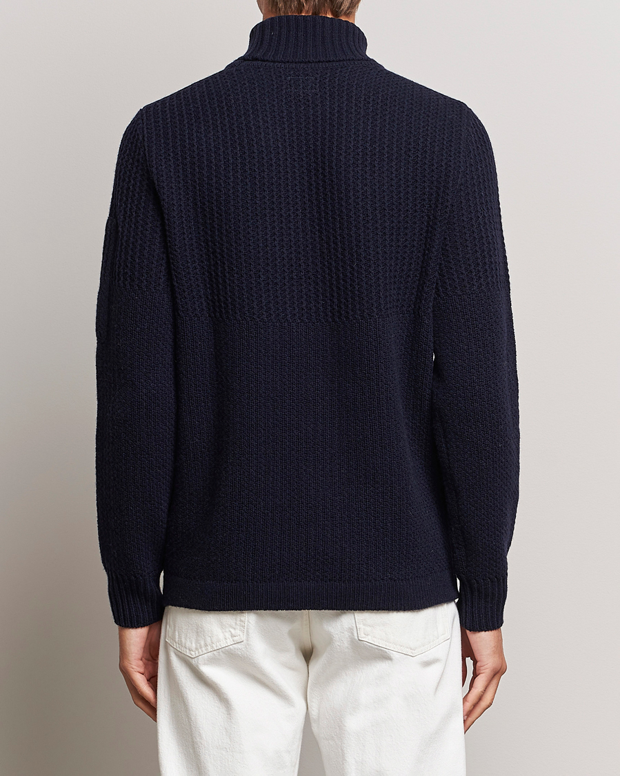 Herre | Trøjer | C.P. Company | Heavy Knitted Lambswool Rollneck Total Eclipse