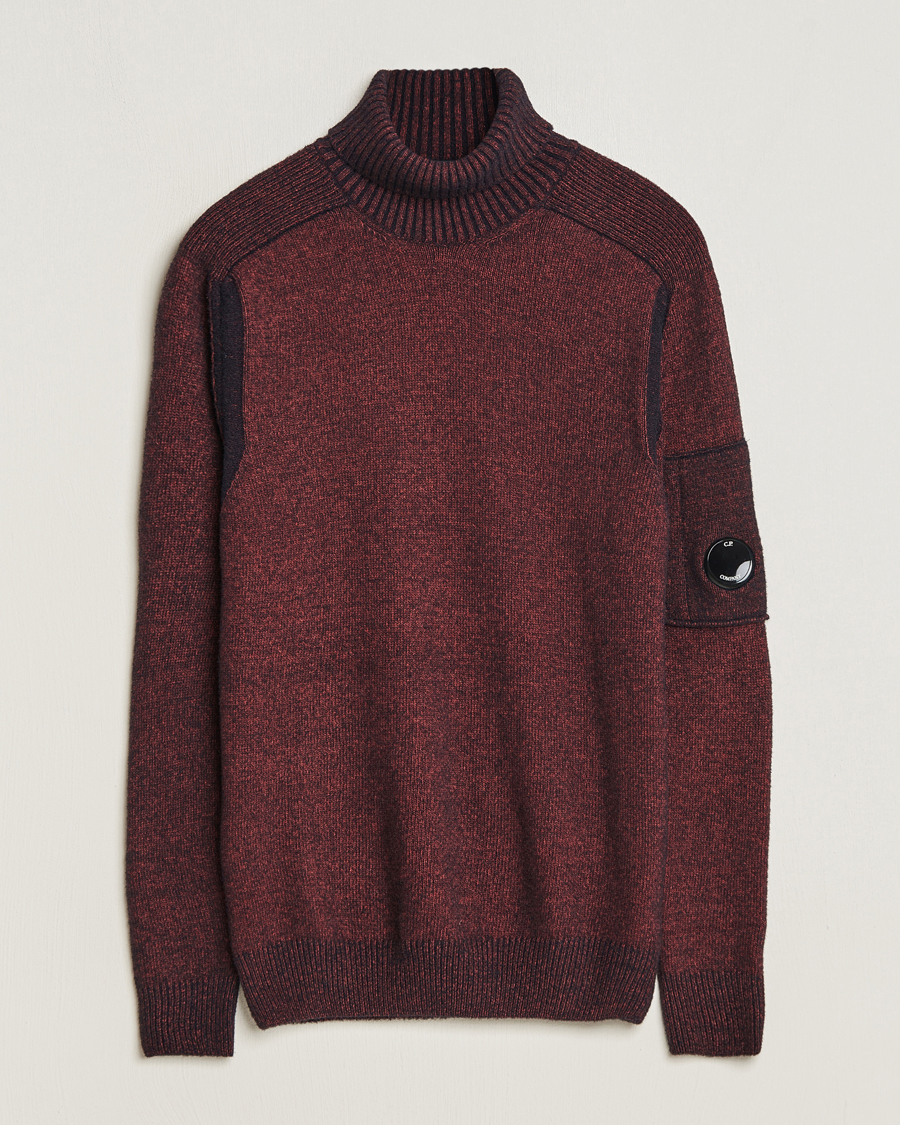 Herre | Trøjer | C.P. Company | Fleece Knit Rollneck Red