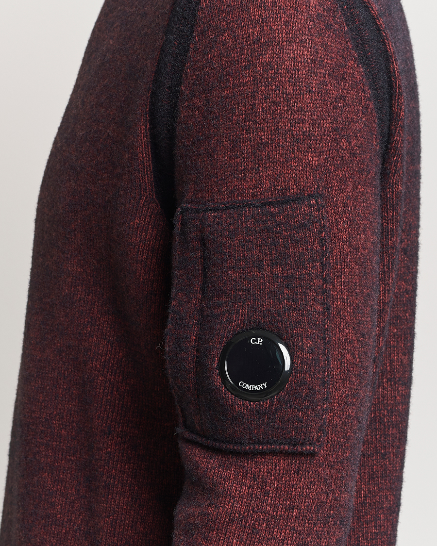 Herre | Trøjer | C.P. Company | Fleece Knit Rollneck Red